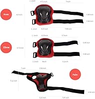 Vista 7 de Casco XJD de bicicleta para niños, juego de equipo de protección multideportivo para niños de 3 a 14 años, con rodilleras, coderas y muñequeras