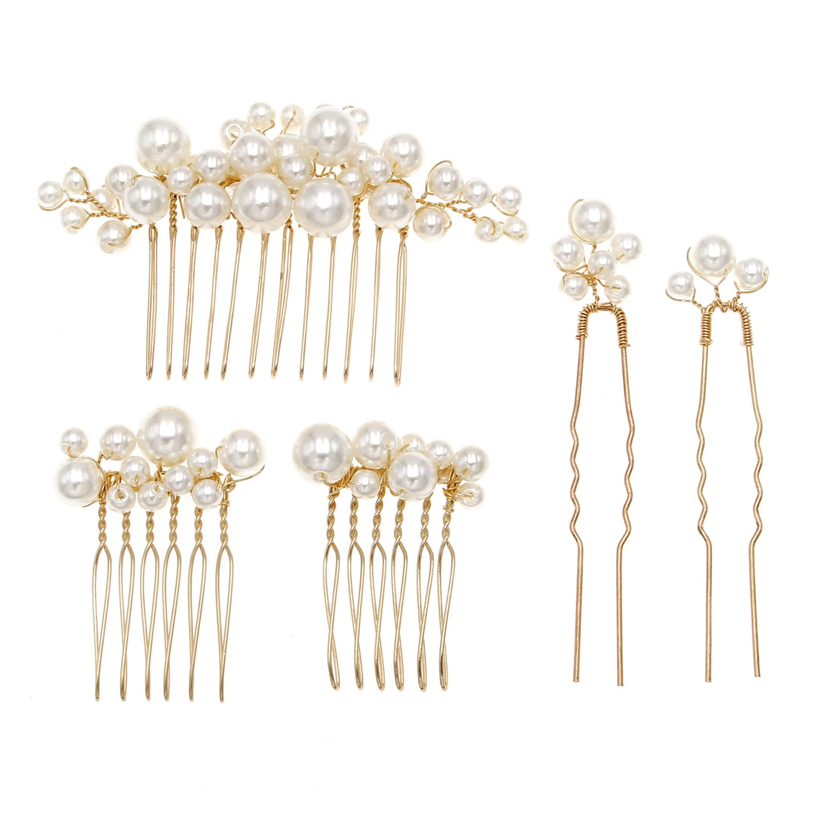 Pearl Hair Ornament Set for Kimono & Weddings