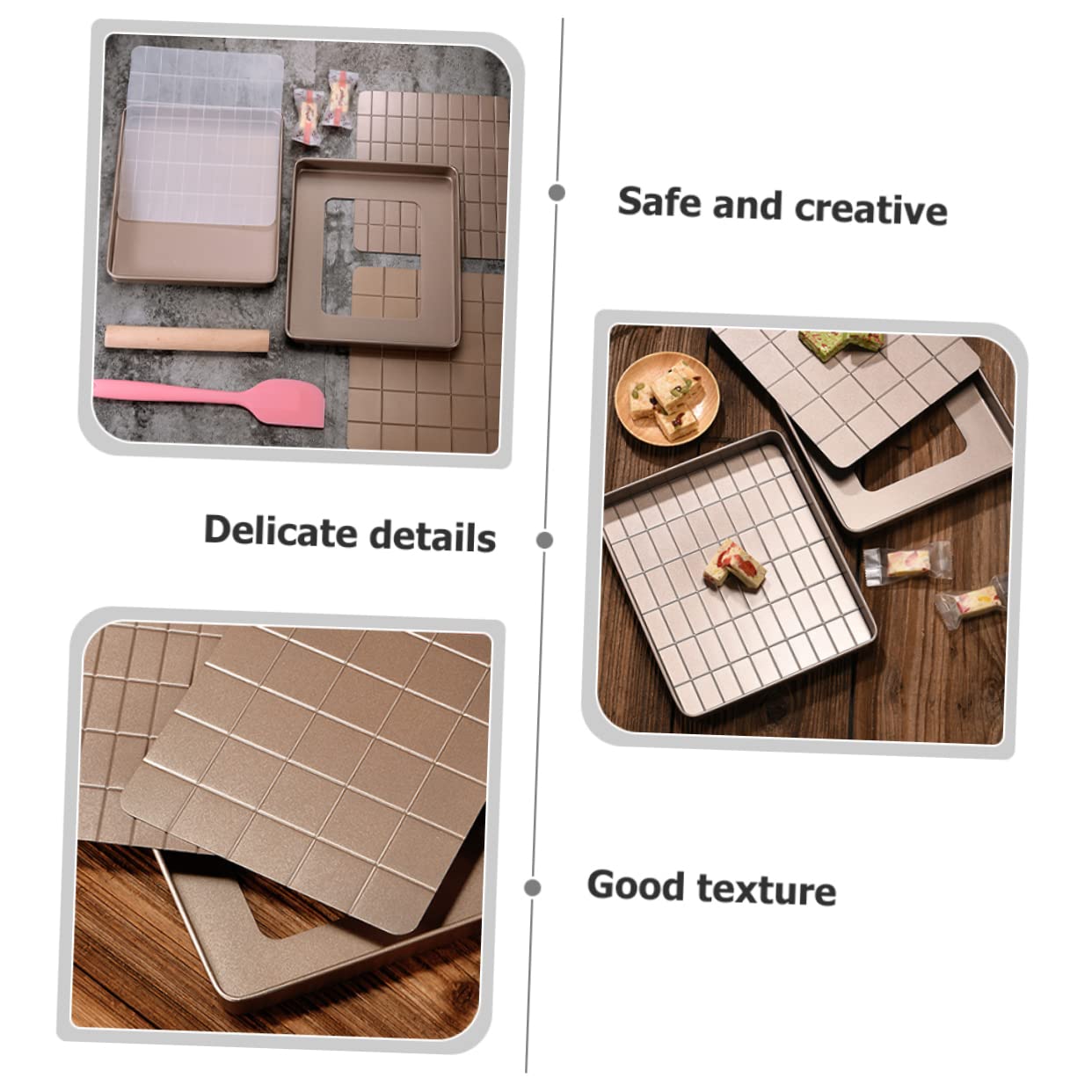 Alipis Mikrowellen-crisper-pfanne Nougat Gebäck-backzubehör Set Reusable Crisp-form Schneeflocken-form Diy-backform Küche Backwerkzeug