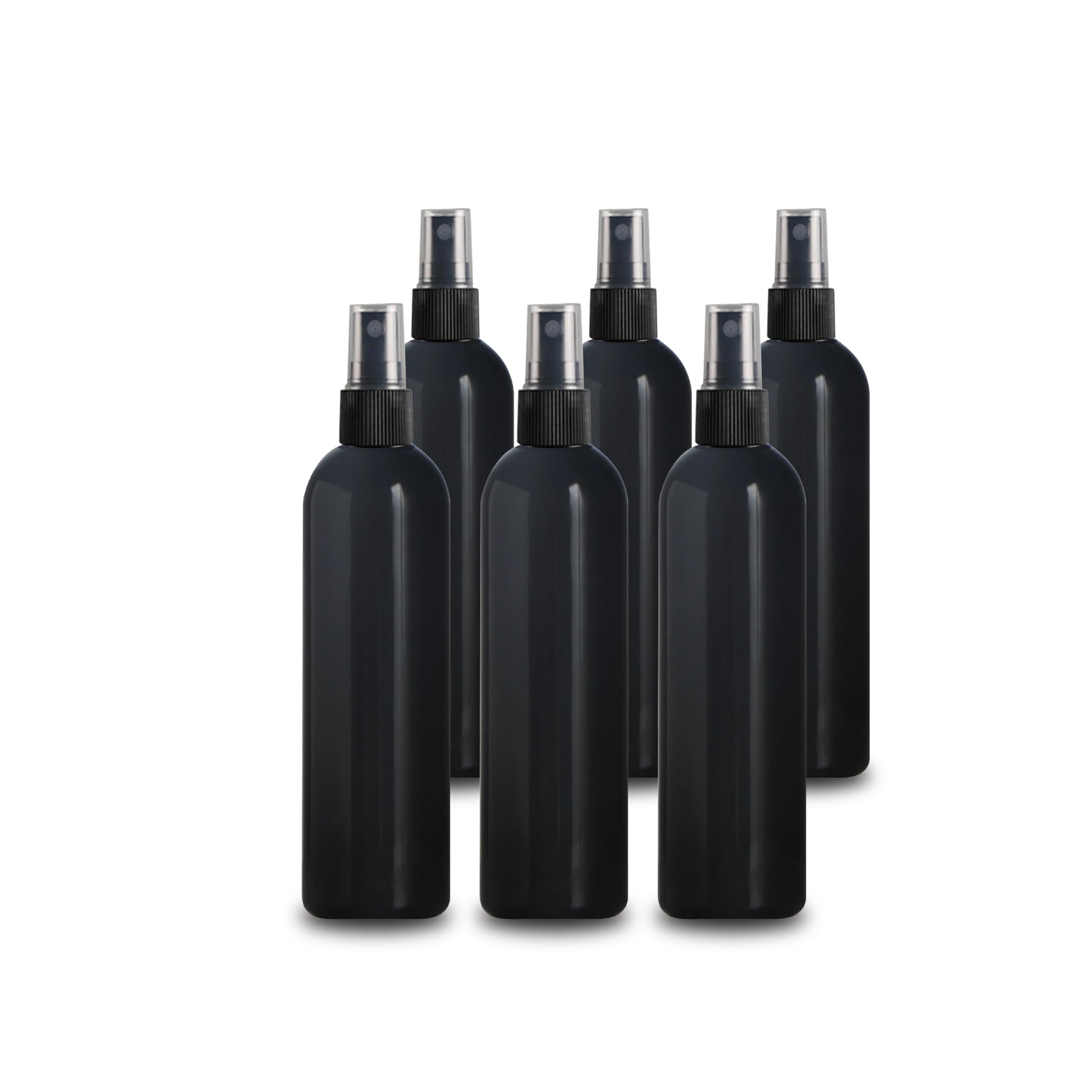 Packtree Premium Refillable Black Plastic Spray Bottle 100ml (Pack of 6) | Fine Mist Spray Bottle | Ideal for storing Perfumes, Sanitizers, Cleaning liquids and use for a room spray.-image-16