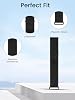 Banda de nailon para brazo para Garmin CIRQA Smart Band, talla L-XL correa de velcro, banda de fitness transpirable de secado rápido para parte superior del brazo y tobillo, pulsera deportiva ajustable para correr, gimnasio, negro medianoche 3