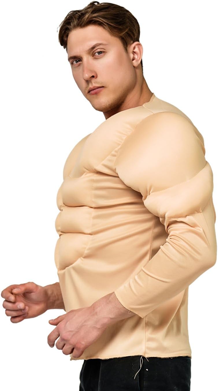DSplay Adult Muscle Shirt Costumes for Men - Image 3