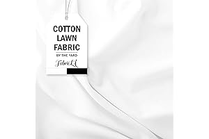 White Cotton Lawn Fabric by The Yard | The Perfect Fabric for...
