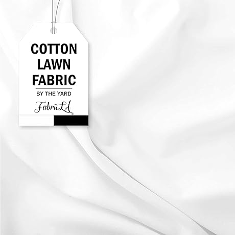 White Cotton Lawn Fabric by The Yard | The Perfect Fabric for...
