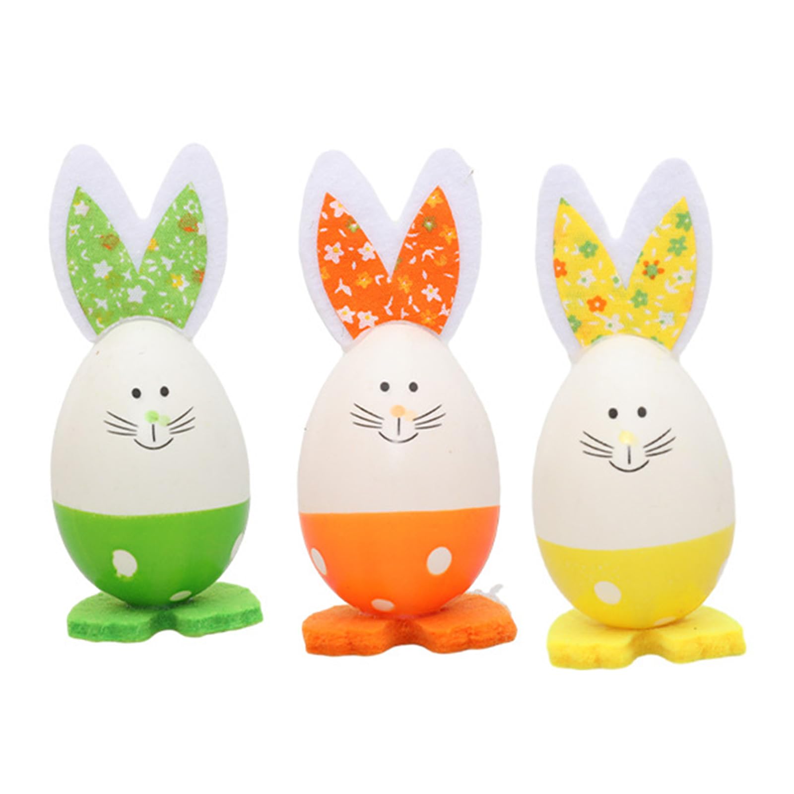 Jazuaiao 3pcs Colorful Easter Decorations Painting Eggs Easter Party Decorations for Party Kid Toy