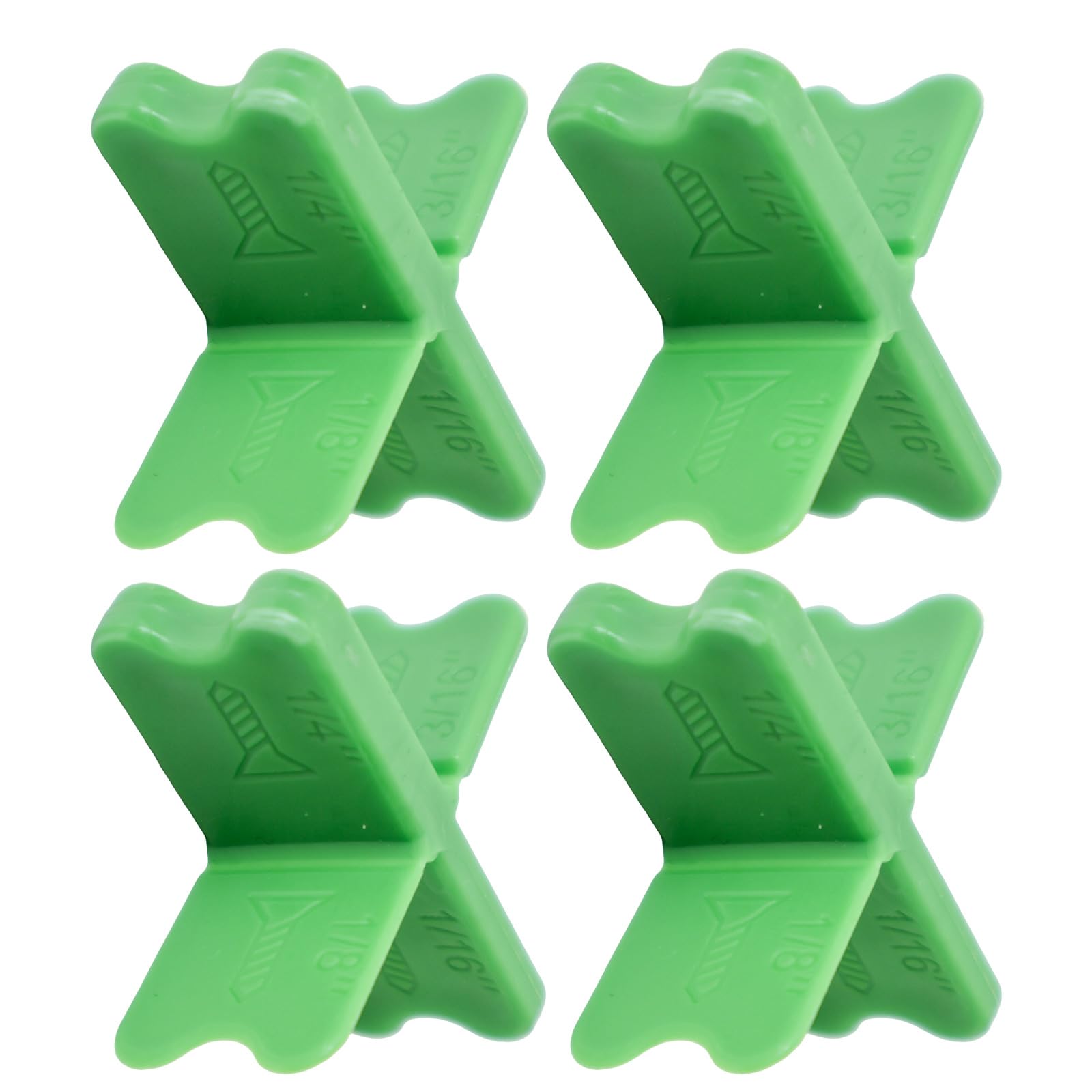 Rgybao Green 4Pcs Heavy Duty Shims Deck Spacers 1 / 16In / 8In 3 / 16In / 4Inch Leveling Flooring Gaps Tool Adjustable Gaps