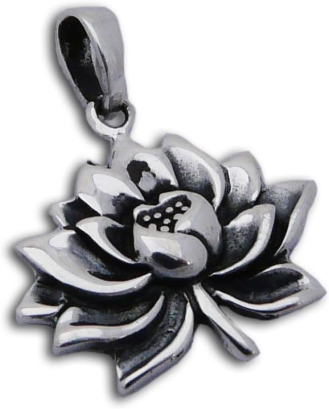 Lotus Pendant Sterling Silver 925 Water Lily Fair Trade