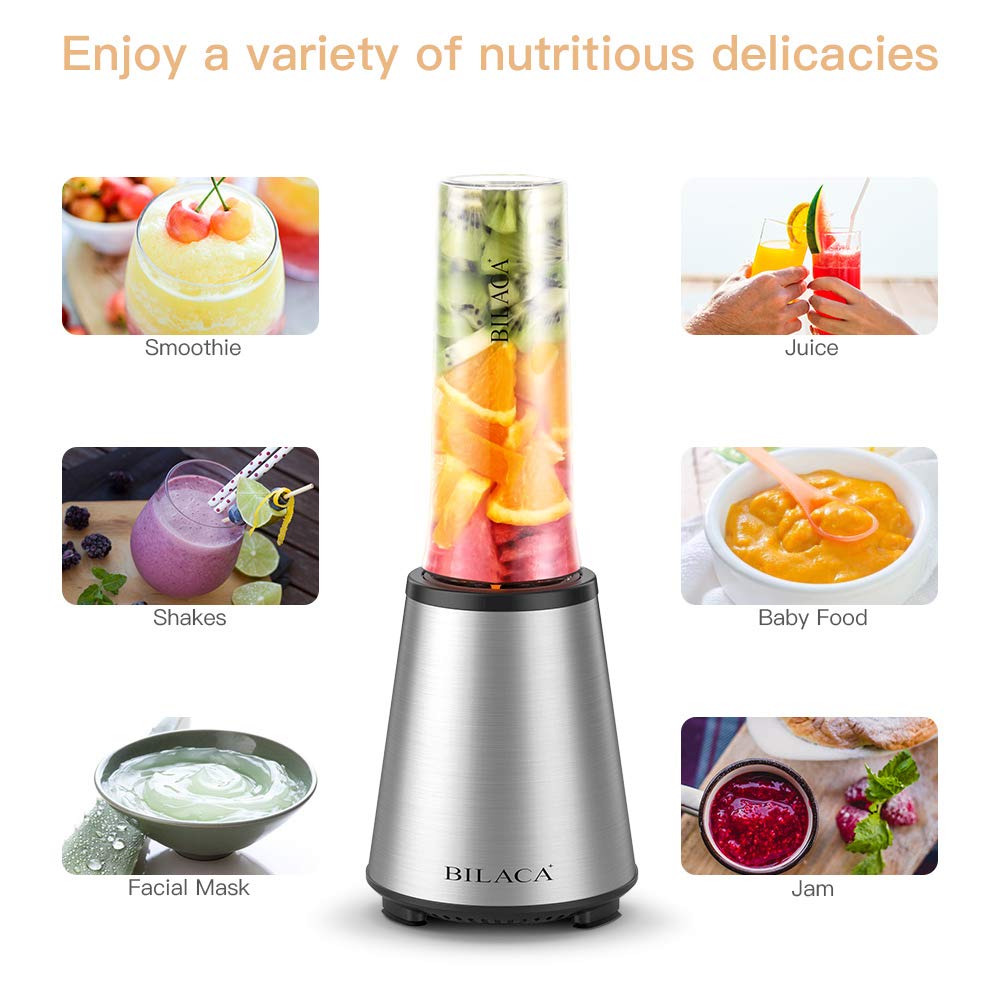 Smoothie Blender, BILACA Personal Blender Single Serve for Shakes and