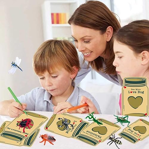 Miniatura 7 de FAVERDIIY Tarjetas de regalo para el día de San Valentín para niños, paquete de 28 tarjetas de San Valentín para niños y niñas, tarjetas de