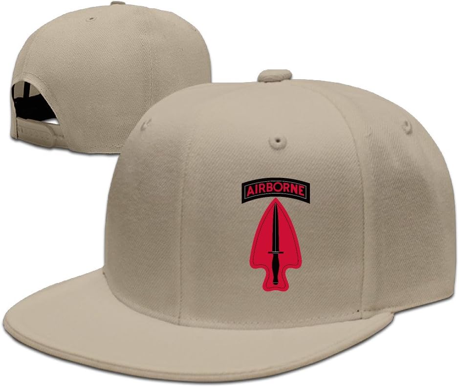 Special Delta Force Hip-hop Flat Brim Baseball Snapback Cap Natural