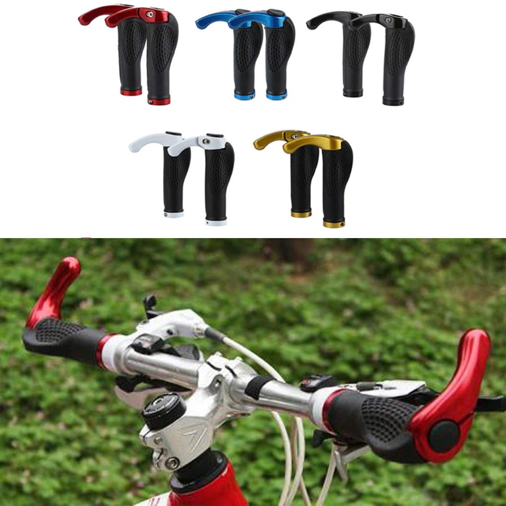 Antislip Fahrradgriffe Ergonomisch, Horn Lenkergriffe Für MTB, Trekkingrad, E-Bike, Cityrad Rennrad Und Faltrad Aus Rutschfestem Gummi Rubber