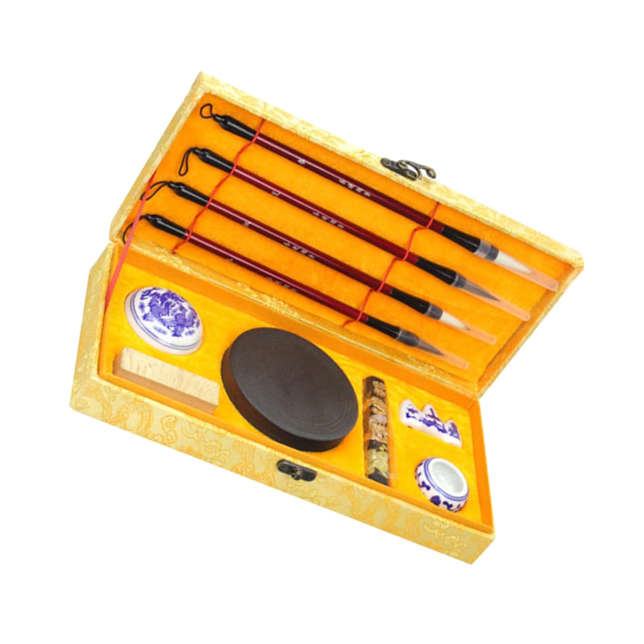 Uonlytech Strumenti Per Scrittura Cinese Pennello Per Calligrafia Inchiostro Carta Per Inchiostro Accessori Per Calligrafia Idea Regalo Per Principianti