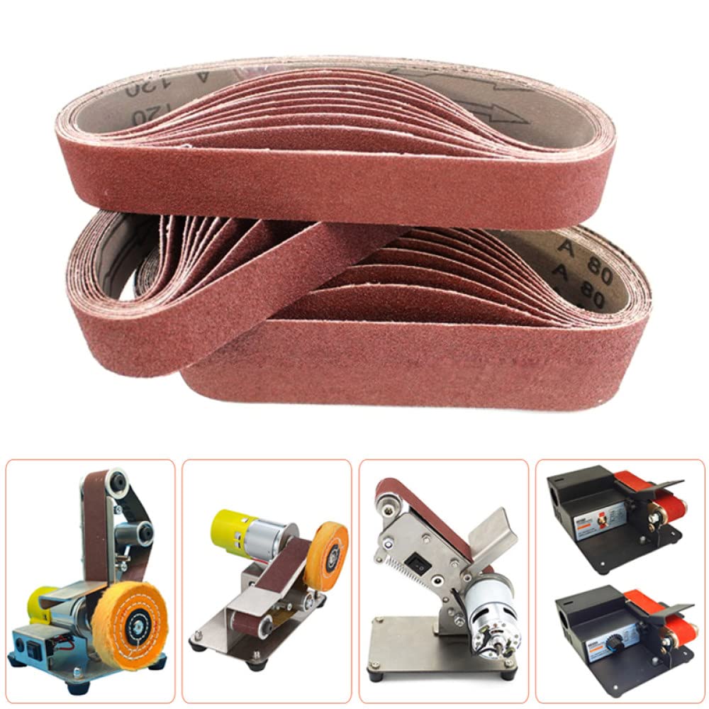 10 sztuk/zestaw 330 * 30mm taśmy szlifierskie 120-1000 grys drewno miękkie metalowe polerowanie papier ścierny taśmy ścierne do szlifierki taśmowej narzędzie ścierne, wszystkie (każdy 2 szt.)