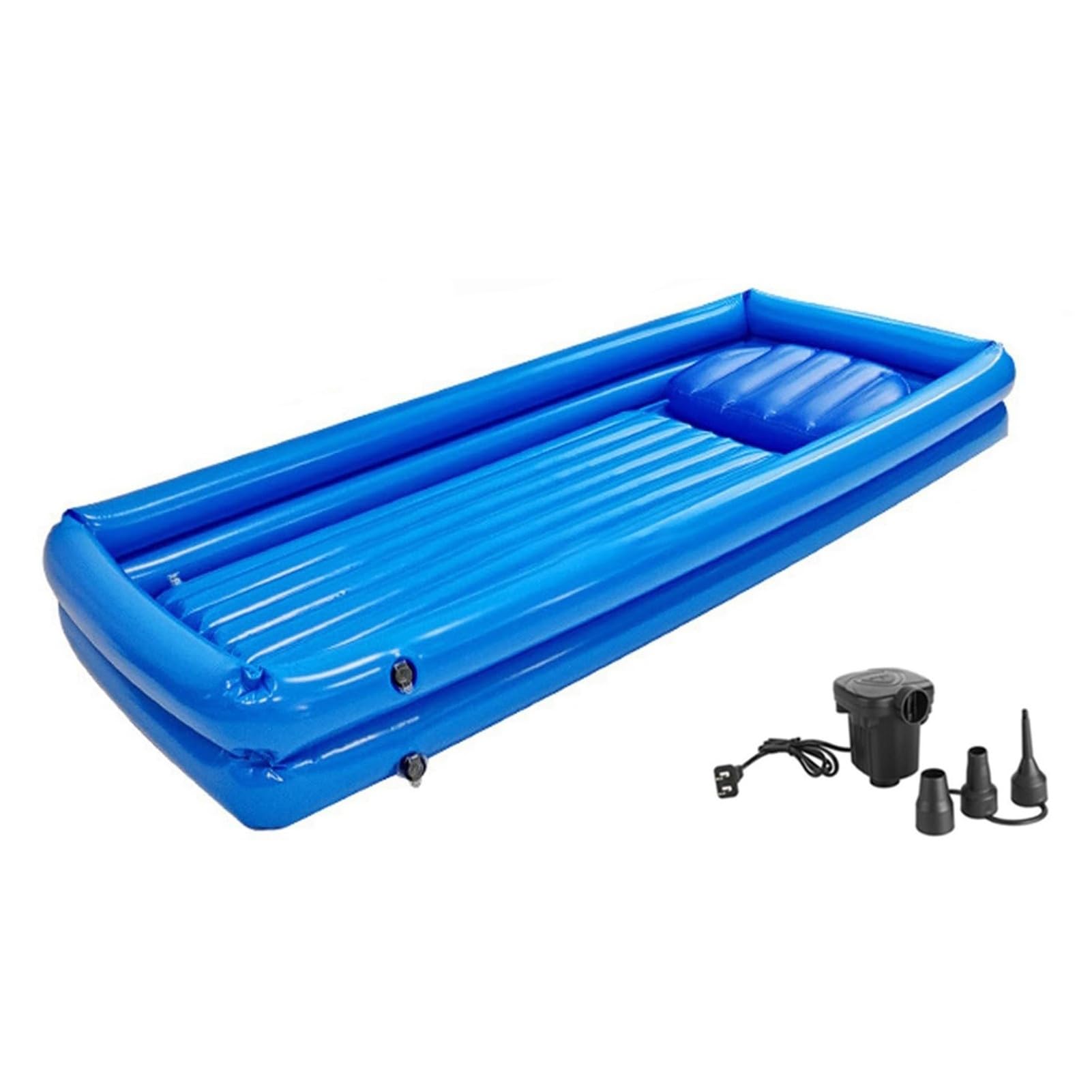 Kits de bañera de ducha inflable, sistema de ducha de lavabo for adultos, ayuda for cama for postrados en cama con bomba de aire, piscina de ducha inflable de PVC