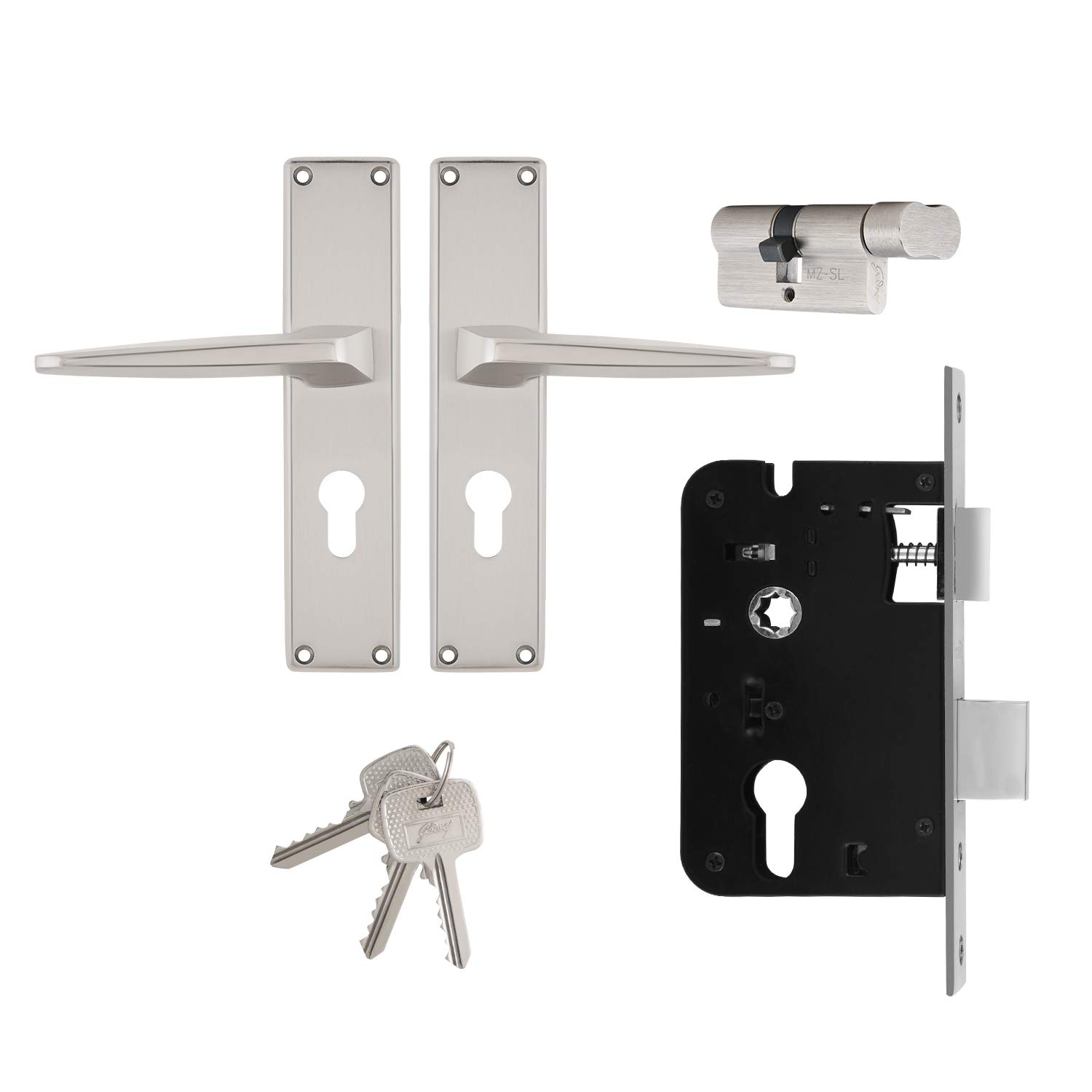 Godrej Locking Solutions and Systems Locks NEH 15200 mm Satin Steel
