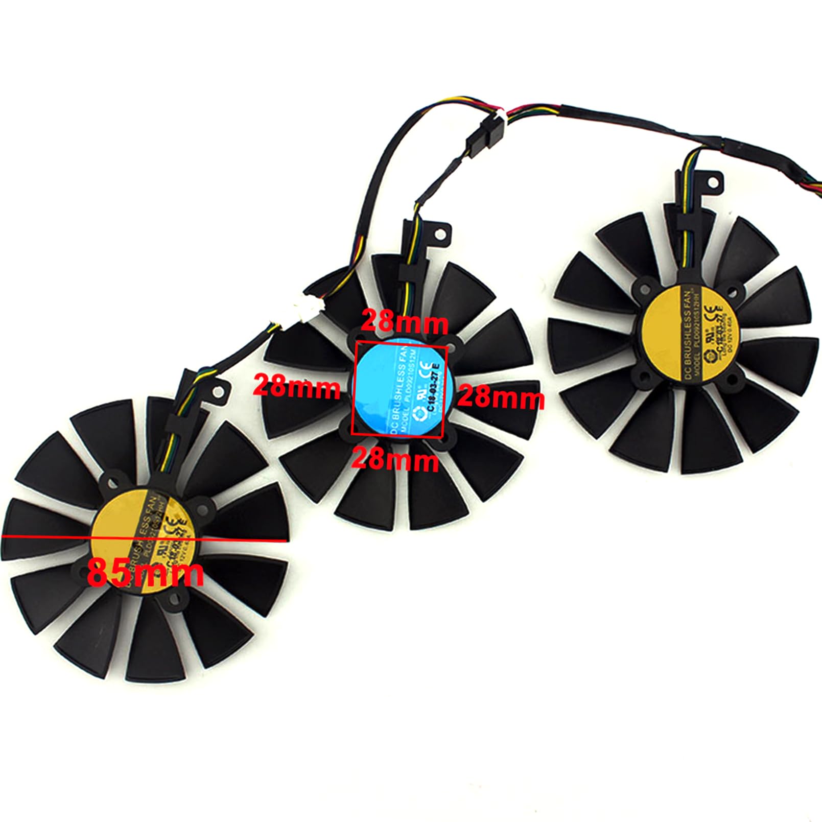 Amazon.com: Ventilador de refrigeración de tarjeta gráfica de