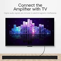 Vista 3 de VENTION Cable de audio óptico digital de 6.6 pies, cable de audio Toslink de fibra S/PDIF para Blu-ray CD DVD, barra de sonido, Smart TV, cine