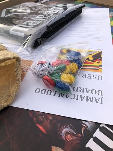 Miniatura 7 de Jamaican Ludo Reggae Legends Edition - Juego de mesa de gran tamaño de 24 x 24 pulgadas  Juego familiar único para adultos y amigos  Regalo para