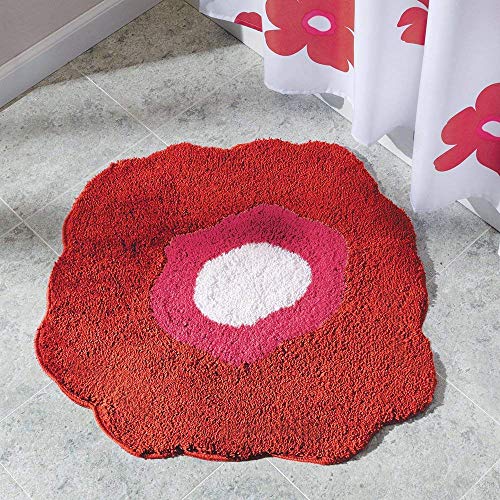 iDesign Poppy Rug, Red