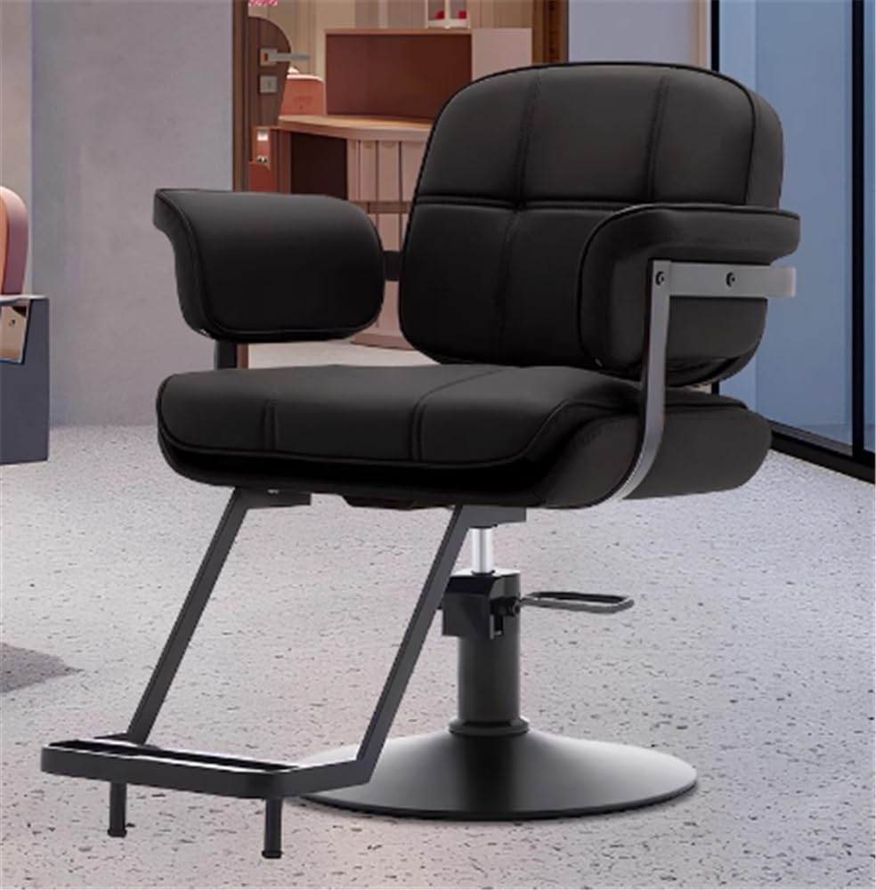 friseurstuhl Friseurstühle, Friseurstühle speziell for Friseursalons, verstellbare Friseurstühle, Friseurstühle, Friseurstühle salonstuhl(Grigio)
