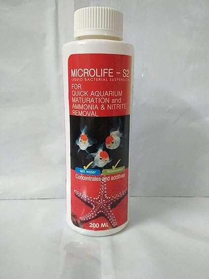 Aquatic Remedies Micro Life S2 Beneficial Bacteria for Fresh and Marine Aquarium Water Conditioner (200 ml - Pack of 2)- Sai Aqua World