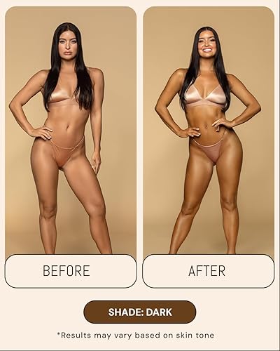 Miniatura 4 de Mousse de bronceado oscuro de 7 onzas, fabricada en los Estados Unidos, sin rayas, ligera, antiadherente, de rápida absorción, vegano, bronceador