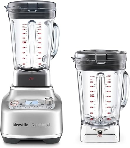 Breville Commercial Super Q Pro Licuadora, acero inoxidable cepillado, CBL920BSS1BNA1, capacidad de 68 onzas, acero inoxidable cepillado