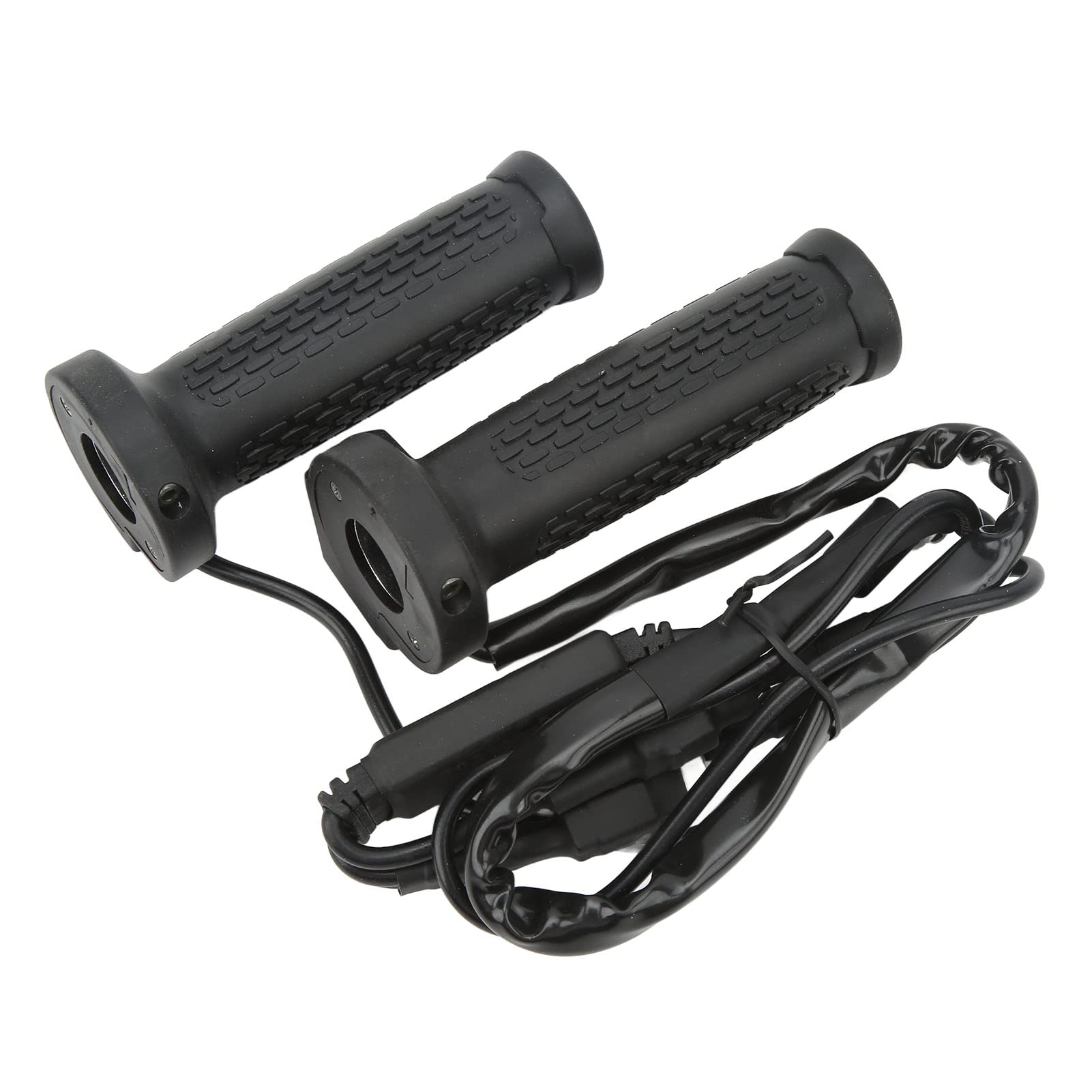 EMUKOEP Cubierta de Agarre de Calefactable para Motocicleta ATV, Empuñaduras de Mano con Calefacción Eléctrica Ajustable de 5 Engranajes, Adecuadas para Montar en Invierno Al Aire