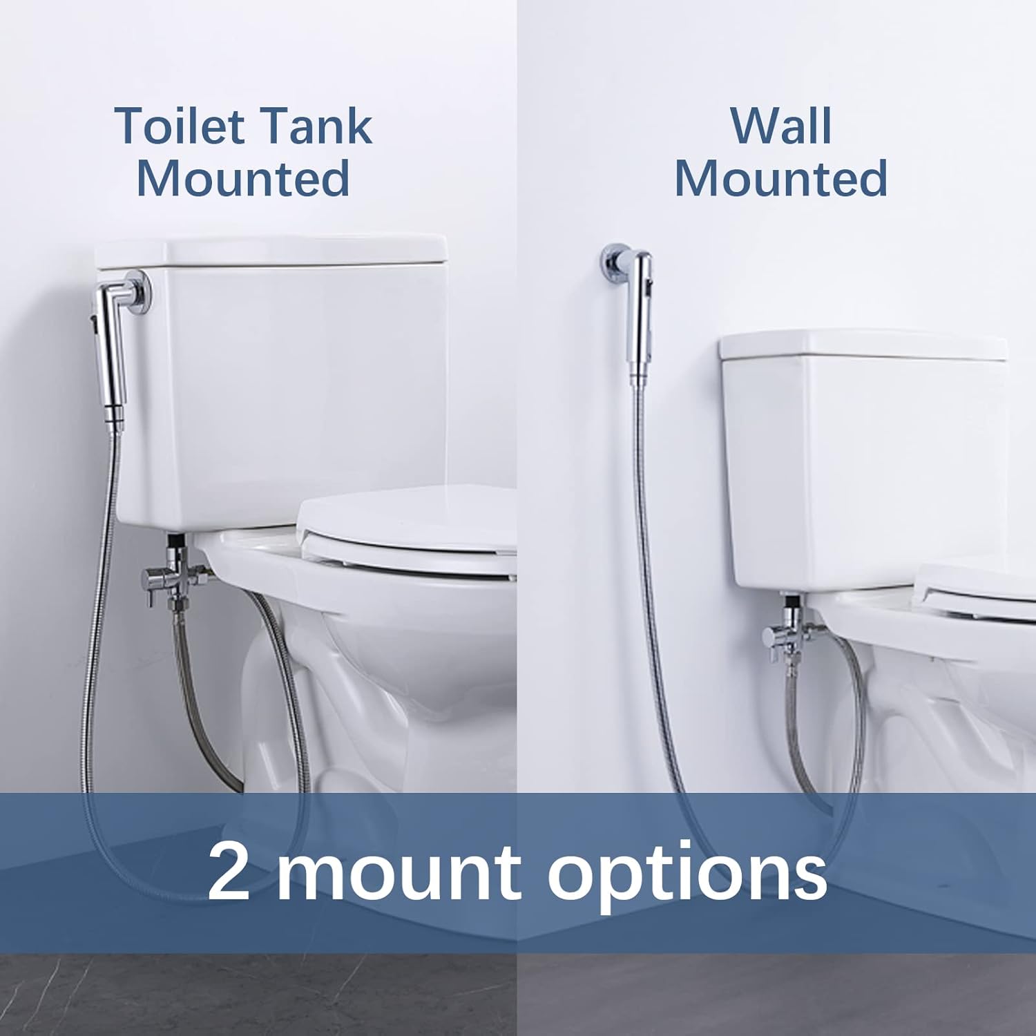 EVITA Handheld Bidet Sprayer for Toilet, Magnetic Bidet Sprayer -Adjustable Water Pressure, Bathroom Cloth Diaper Bidet Toilet Sprayer Kit with Hose-Easy to Install for Baby Wash, Feminine Wash - - 