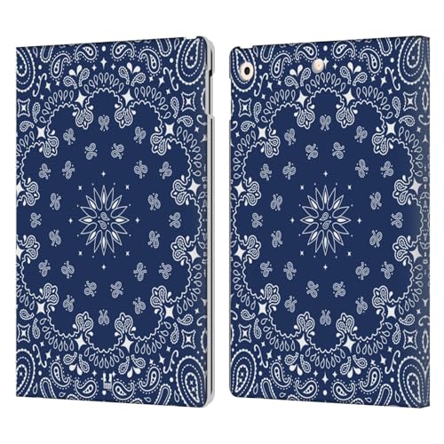 Étui antichoc pour iPad 10.2 évite rayures écran motif bandana bleu
