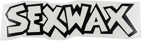 Mr. Zoggs Sex Wax calcomanía 8" Die Cut Color BlancoNegro