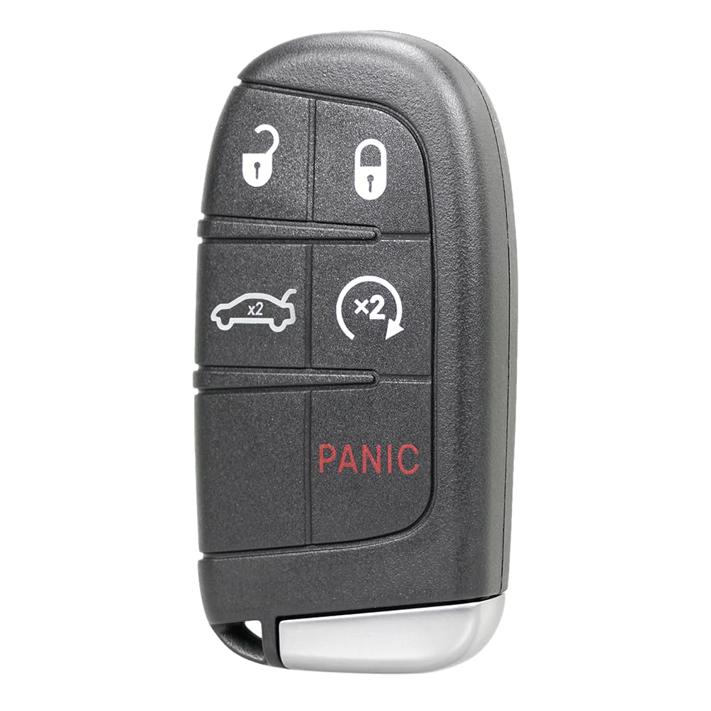 Silicone Key Fob Cover For Dodge – 5 Button Remote Case For Challenger, Charger, Dart, Durango, Journey (Blue Design) - View #5
