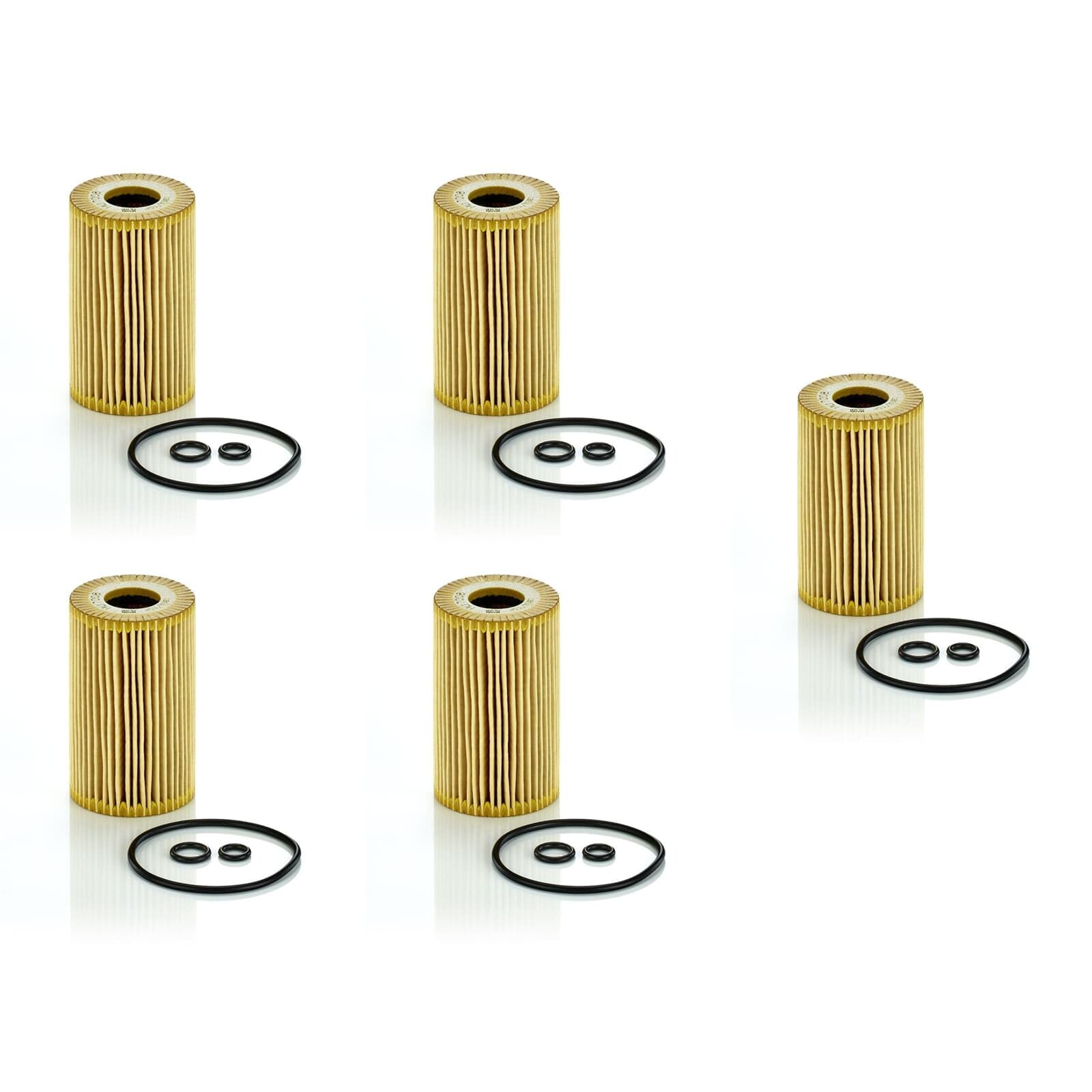 5x Mann-Filter Hu 7008 z Ölfilter mit Dichtung Filtereinsatz 5-Stück!