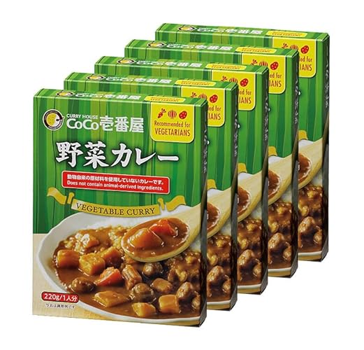 Coco Ichibanya Curry Instant Japanese Vegetable Curry Pack Of 5 Vegetarian Food