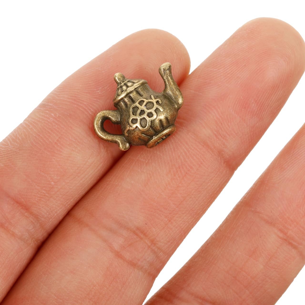 9pcs Miniature Metal Teapot Set for Dolls House Furniture Tiny Teapot Tea Cups for Micro Landscape Decoration for DIY Projects Photo Props - Image 3