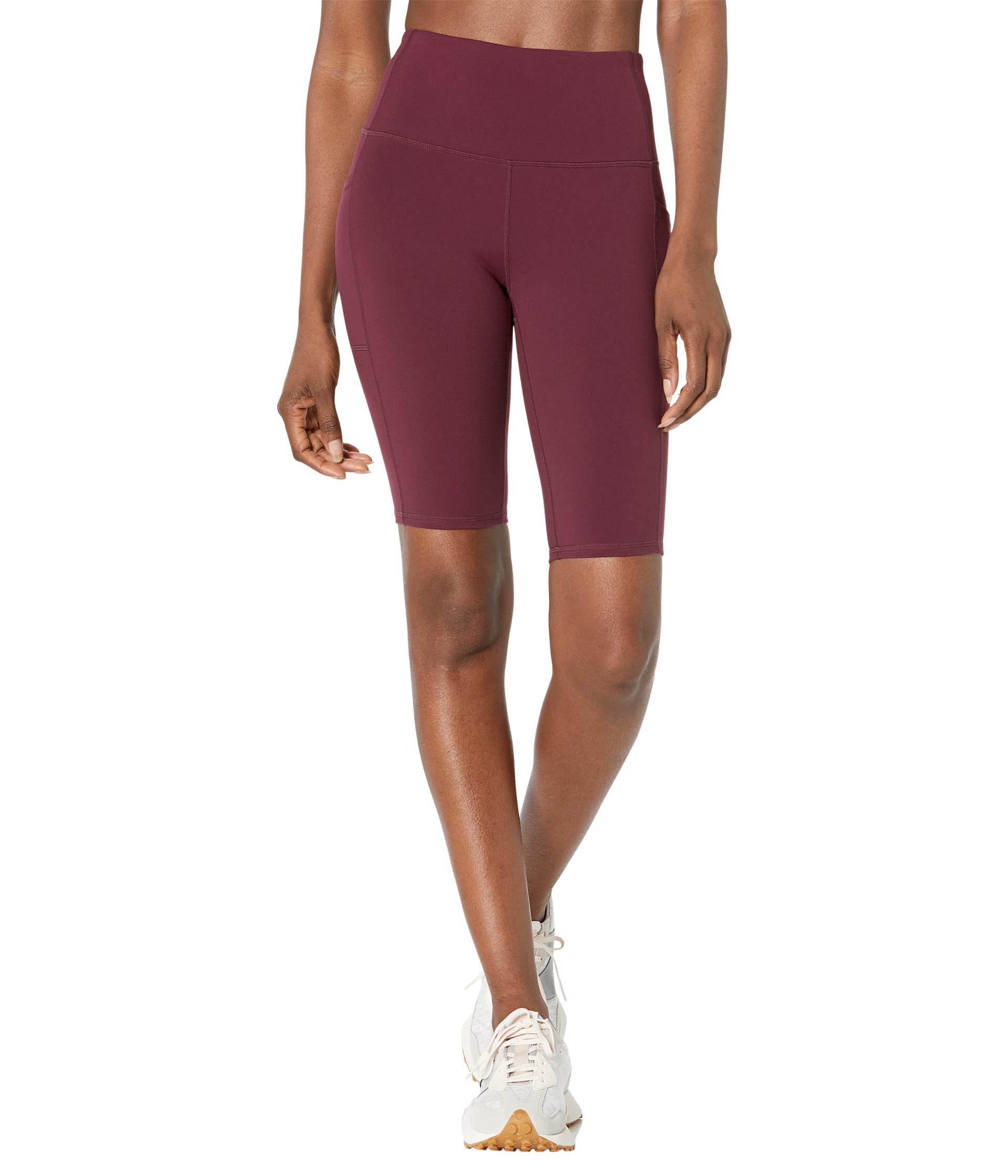 Skechers Women's Gowalk High Waisted 10" Bike Shorts, Winetasting, XS EU