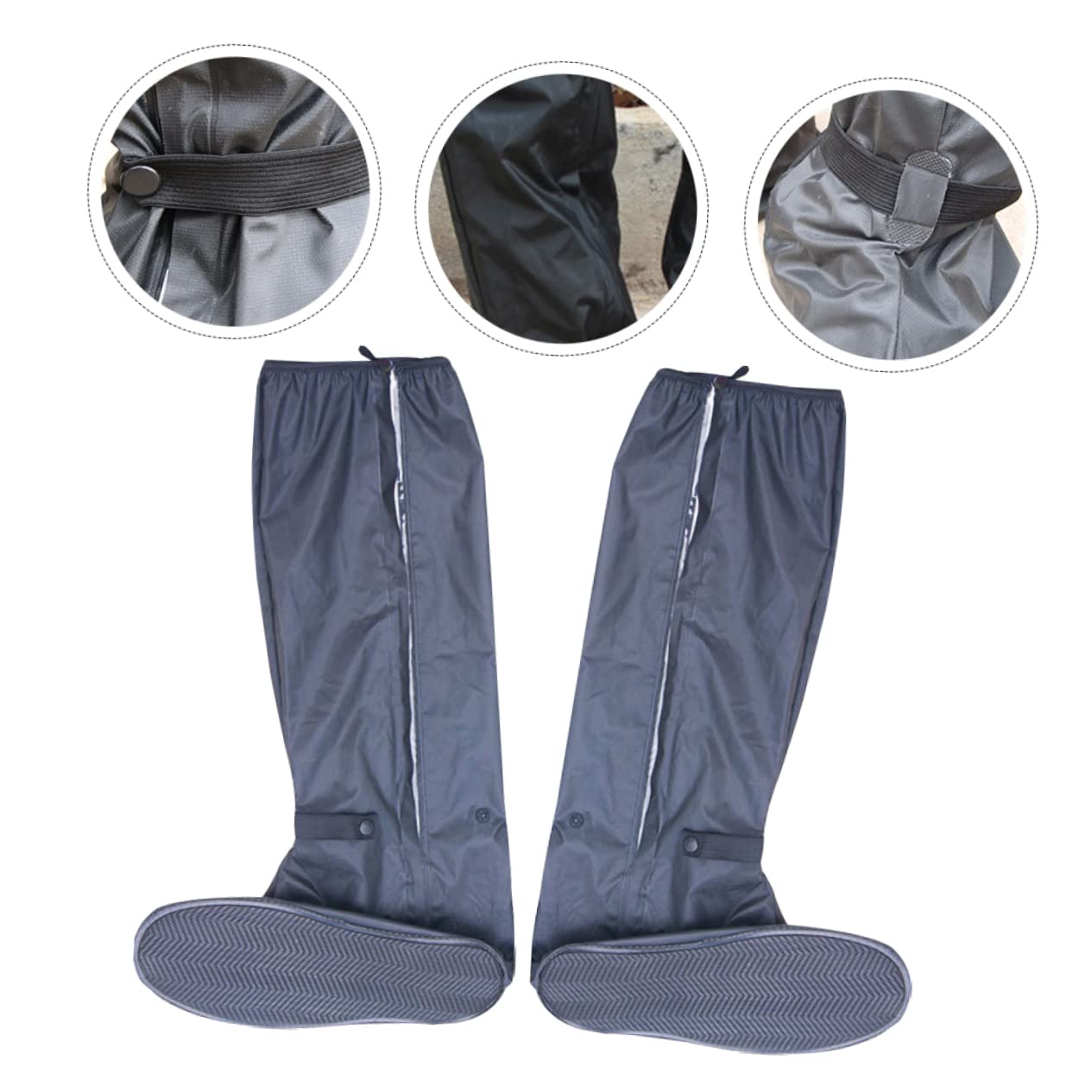 Beavorty Botas De Impermeables Cubrezapatos Protector Antideslizante Reutilizables y Plegables para Diario o Condiciones Húmedas