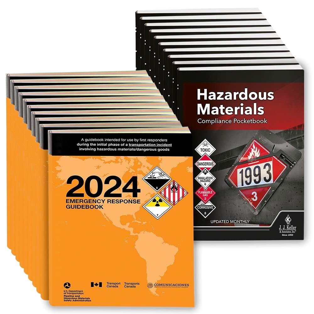 2024 Emergency Response Guidebook (ERG) & Hazardous Materials Compliance, Pocket Size, English, 10-Pack, J. J. Keller & Associates, Inc.