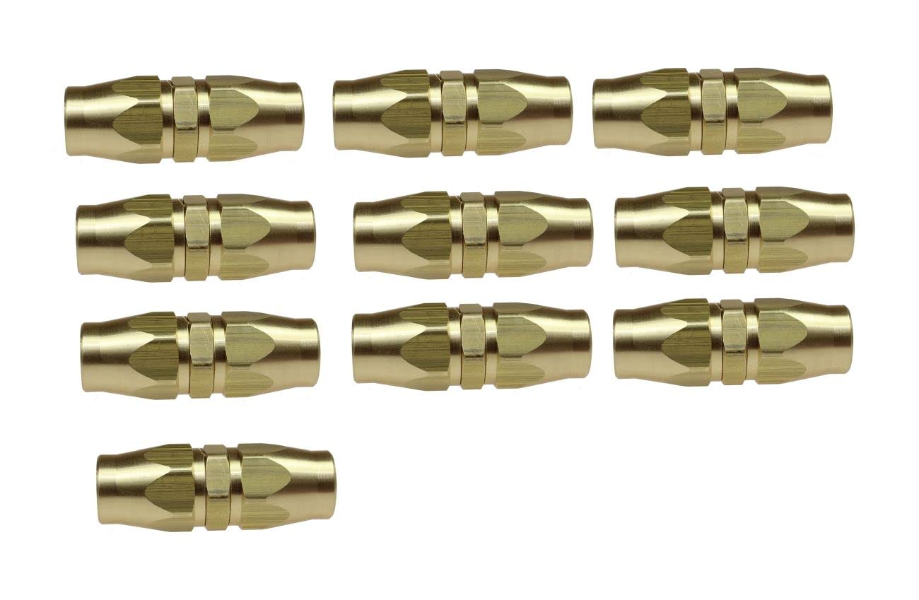 ZelugaZL156 10 Pc. 1/4in. Brass Hose Splicer