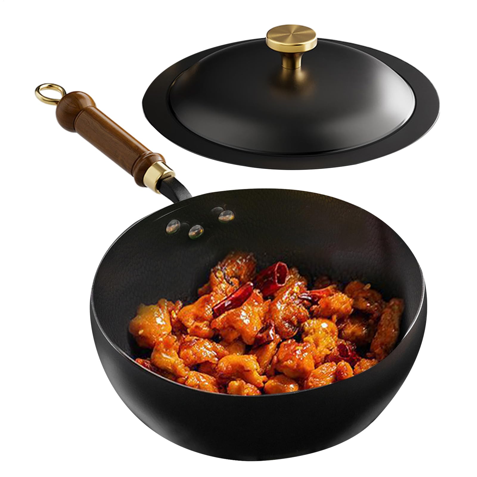 Olla de Inducción Chino De Hierro Apta Para Horno Compatible Con Todo Tipo
