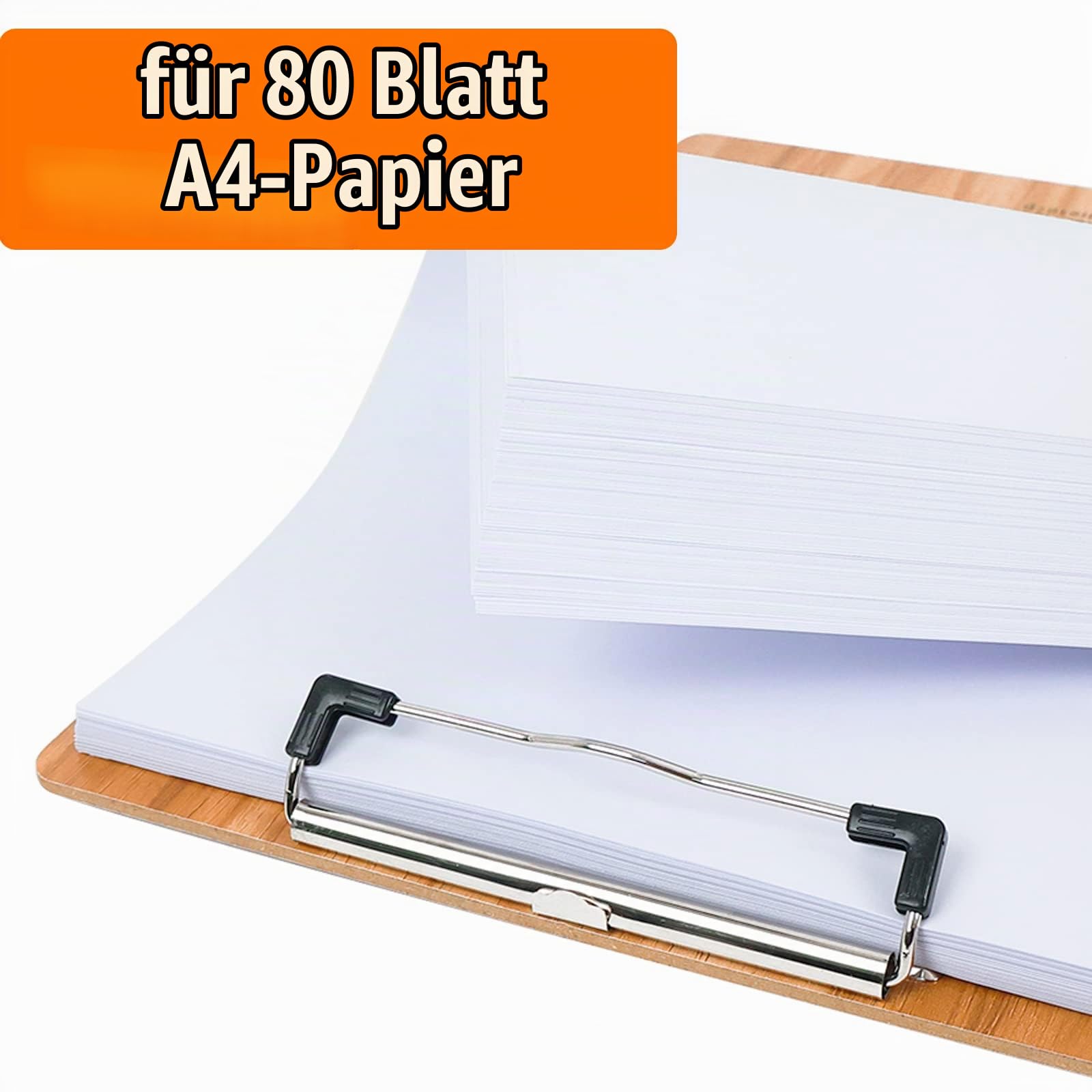 Klemmbrett Holz A4,12 Stück Schreibbrett mit Metalklemme | Schreibplatte Klemmbretter Zwischenablage