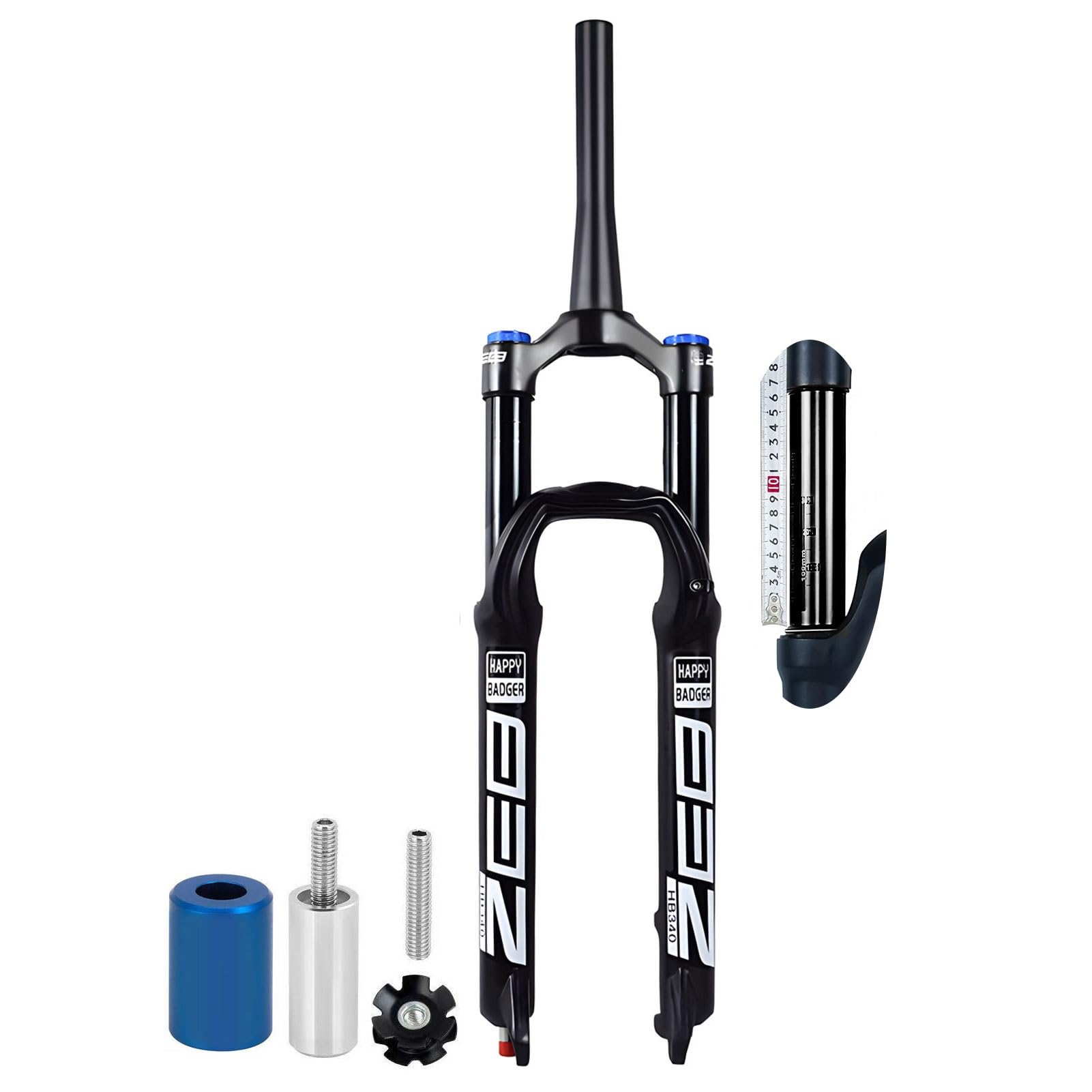 Forcella Anteriore AuroraXQ per Mountain Bike 26/27.5/29 Pollici, Escursione 160 mm, Regolazione del Ritorno, QR 9 mm, 1-1/8" Dritta/conica, Blocco remoto/Manuale, Sospensione ad a