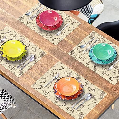 Sets de table de Noël pour protéger la table des plats chauds et taches - 8