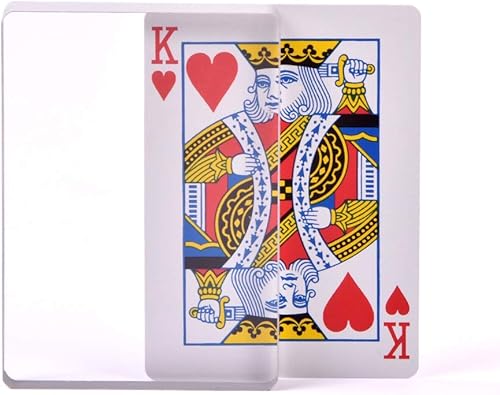 Miniatura 3 de SUMAG Tarjeta de cristal para cubierta Omni Deck Ice Bound (tamaño póquer) Trucos de magia, tarjetas de accesorios mágicos, accesorios mágicos de