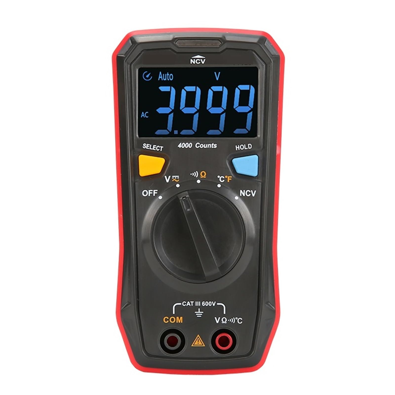 Multímetro Digital Inteligente Detector De Voltaje CA CC Medidor Resistencia Voltímetro Profesional Ohmímetro Lectura Rápida Precisa Sencilla(123)