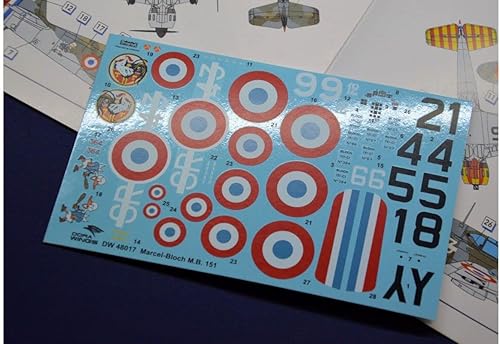 Miniatura 3 de Escala 1/48 Marcel Bloch MB.151C.1 - Kit de construcción de modelos de plástico # DW48017