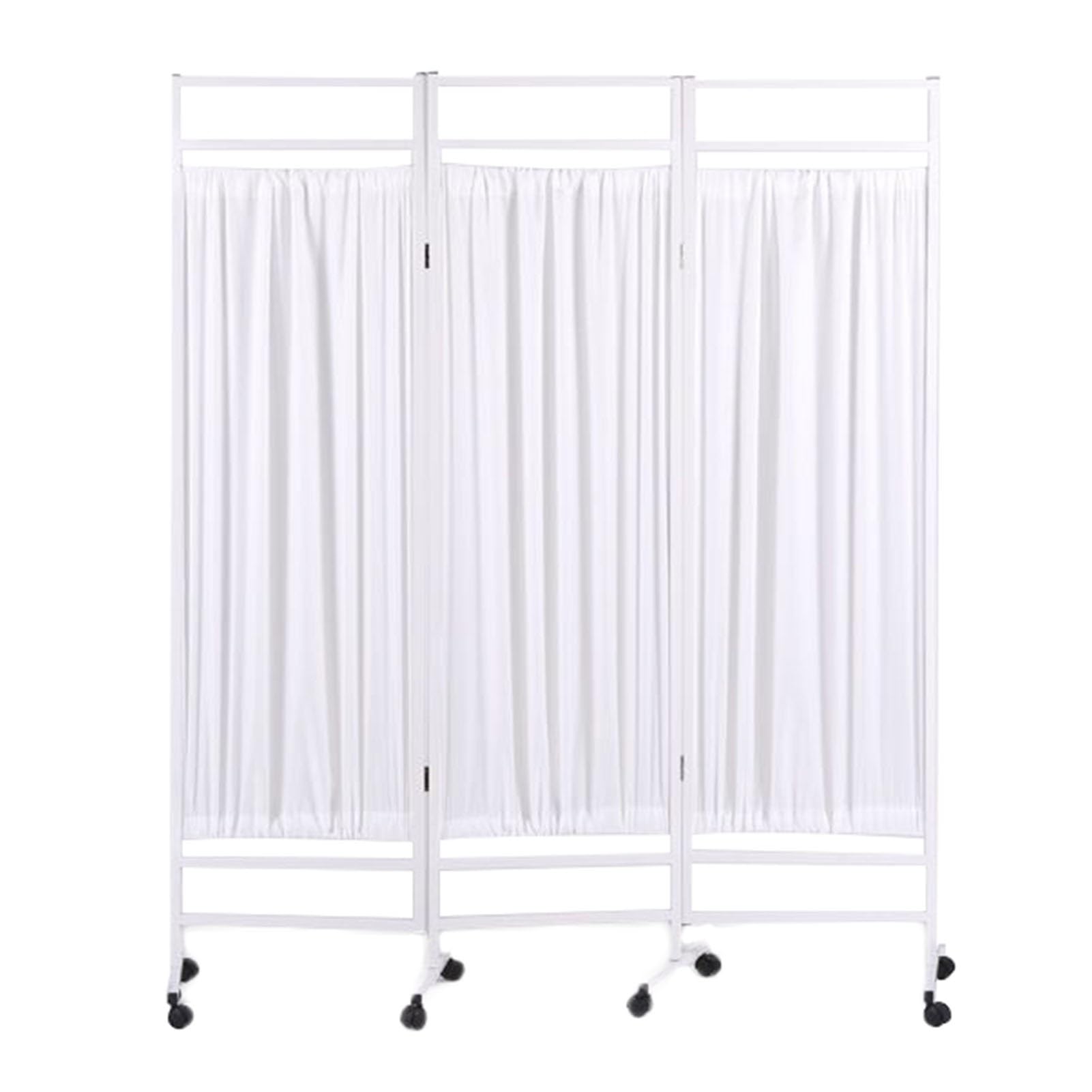 Séparateur de pièce portable à roulettes pour aménager un salon de beauté