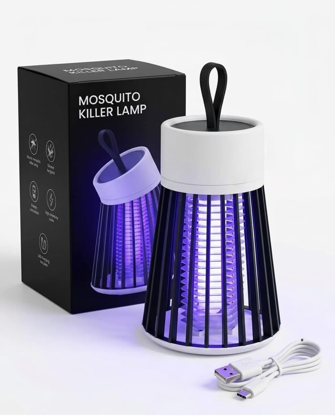 USB Mosquito Killer Lamp with UV Light Silent Insect Trap | Chemical-Free, Portable Design, Indoor Use, Pack of 1, USB Powered-image-19