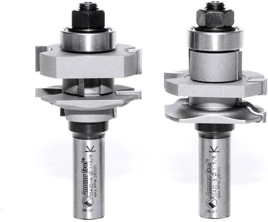 55430 Carbide Tipped 2Piece Ogee Stile & Rail 1-5/8 Dia x 1-1/16 x 1/4 Rad