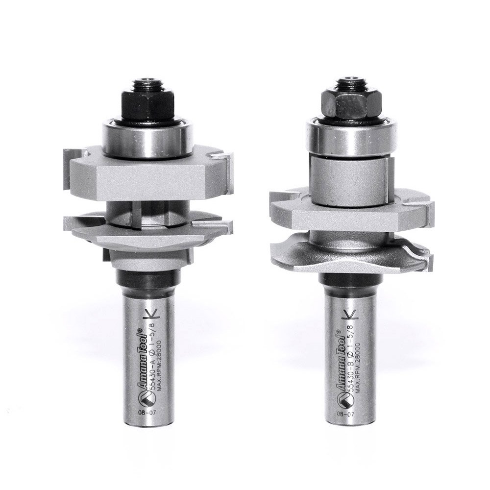 55430 Carbide Tipped 2Piece Ogee Stile & Rail 1-5/8 Dia x 1-1/16 x 1/4 Rad